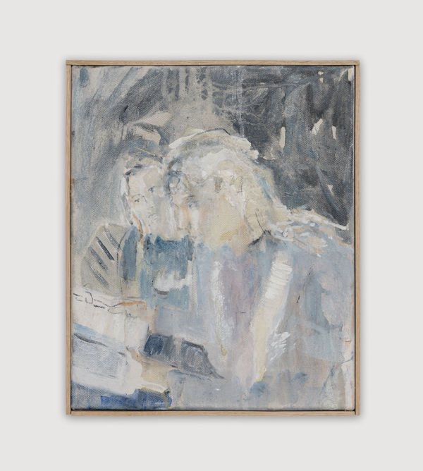 Nick Jensen Alice & Frances, 2022 Oil and mixed media on linen 32.5 x 27 cm