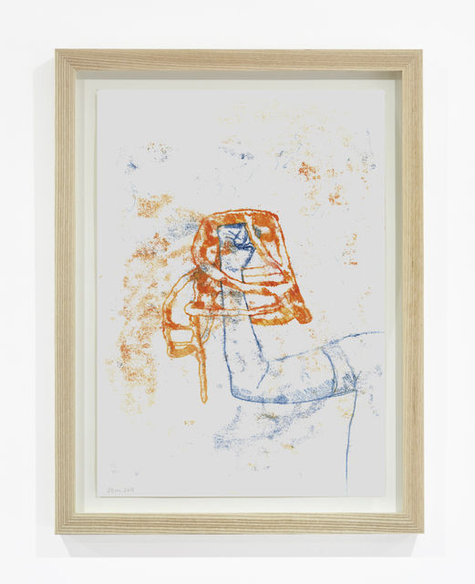 Olivia Bax Punch, 2019 Acrylic on paper 50 x 38.5 x 3.5 cm