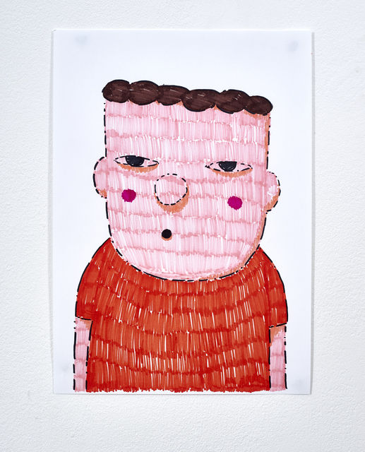 Felix Treadwell Rupert, 2017 Marker on paper 30 x 21 cm