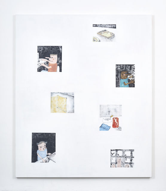 Felix Treadwell Lan Party, 2017 Acrylic on canvas 180 x 150 cm