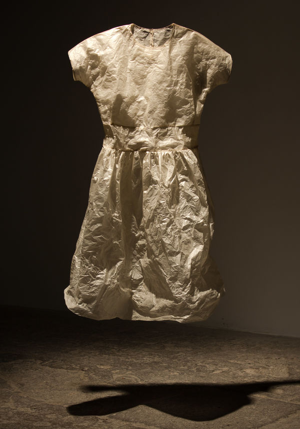 Emma Nishimura, Vestige: Navigating the Layers (dress with yolk in waist), 2011