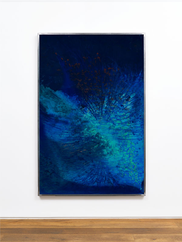 Kevin Harman Diluting the National Valium, 2019 Household paint, double-glazing unit, steel frame 184 x 123 x 6 cm ; 72 1/2 x 48 3/8 x 2 3/8 in