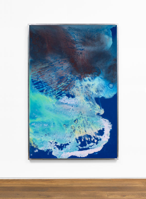 Kevin Harman Death, you're beyond me, 2021 Household paint, double-glazing unit, steel frame 184 x 123 x 6 cm ; 72 1/2 x 48 3/8 x 2 3/8 in