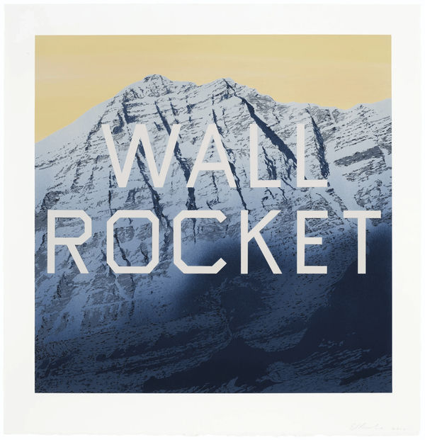 Ed Ruscha, Wall Rocket, 2013
