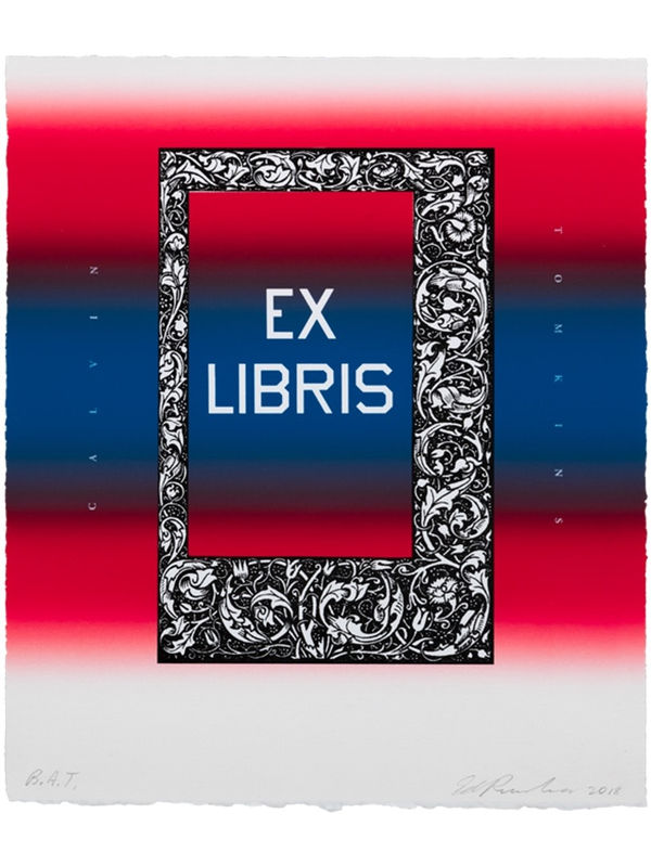 Ed Ruscha, Ex Libris, 2018