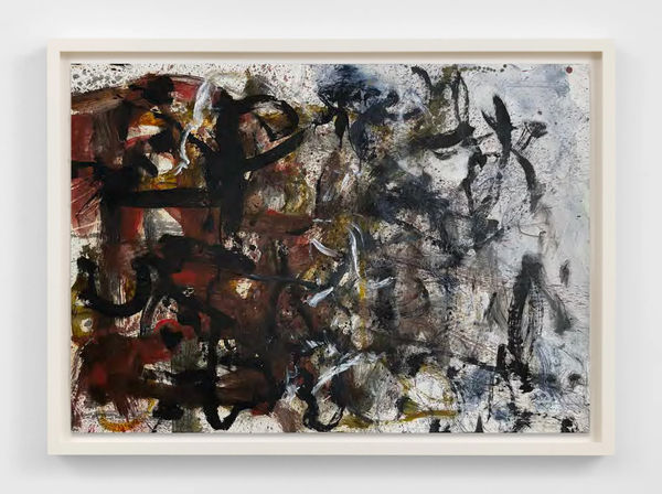 Clyde Hopkins, Untitled, 1986, oil on gesso on Heritage paper, 64 x 90 cm (25 1/4 x 35 3/8 in.)