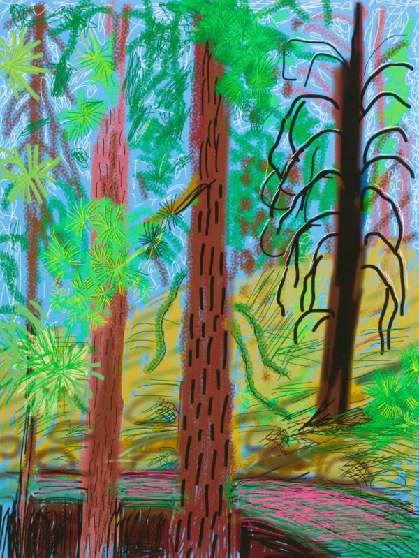 David Hockney, Untitled No. 6 from the Yosemite Suite, 2010