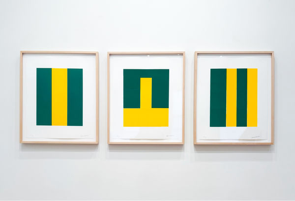 Carmen Herrera, Verde y Amarillo, 2017