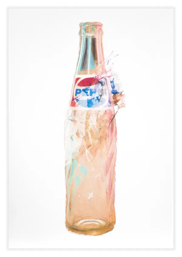 Ali Eckert, Skinned Bottles – Pepsi, 2024