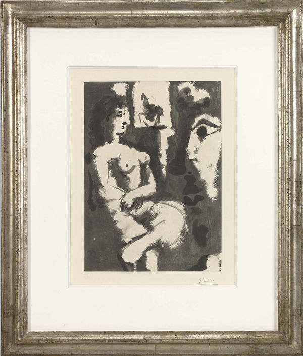 Pablo Picasso, Modele au repos,numbered 19/50, 1965