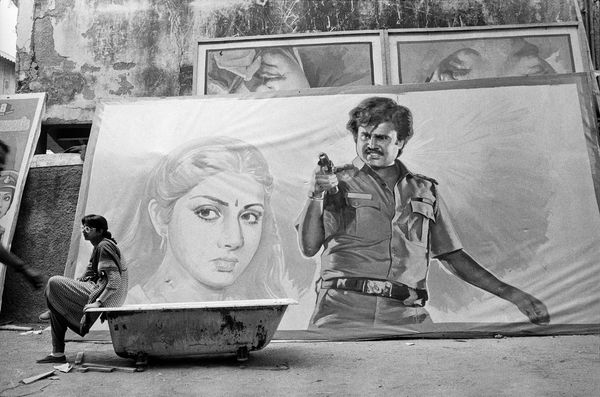 Sooni Taraporevala, Shahnaz at The Perfect Murder shoot, Bombay, 1987