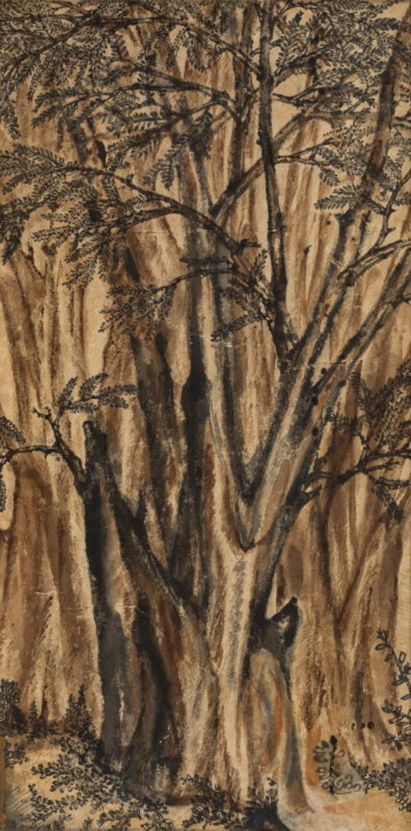 Benode Behari Mukherjee, Amloki Trees, 1937