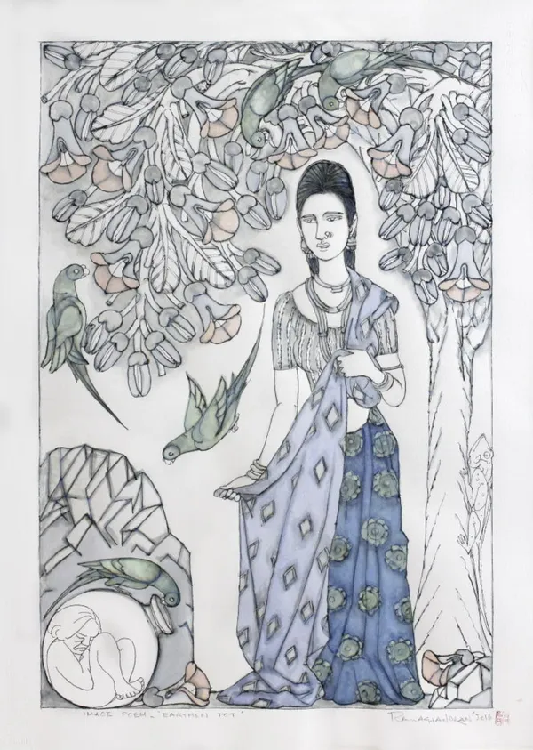 A. Ramachandran, Image Poem “ Earthen Pot”, 2016