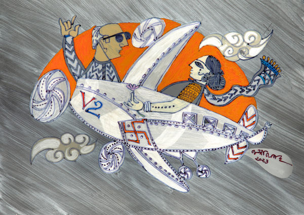 Jyoti Bhatt, Monsoon Thunder, 2023