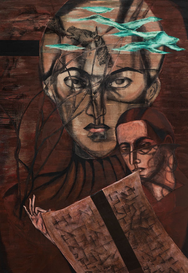 Anju Dodiya, Manuscript of Clouds, 2020