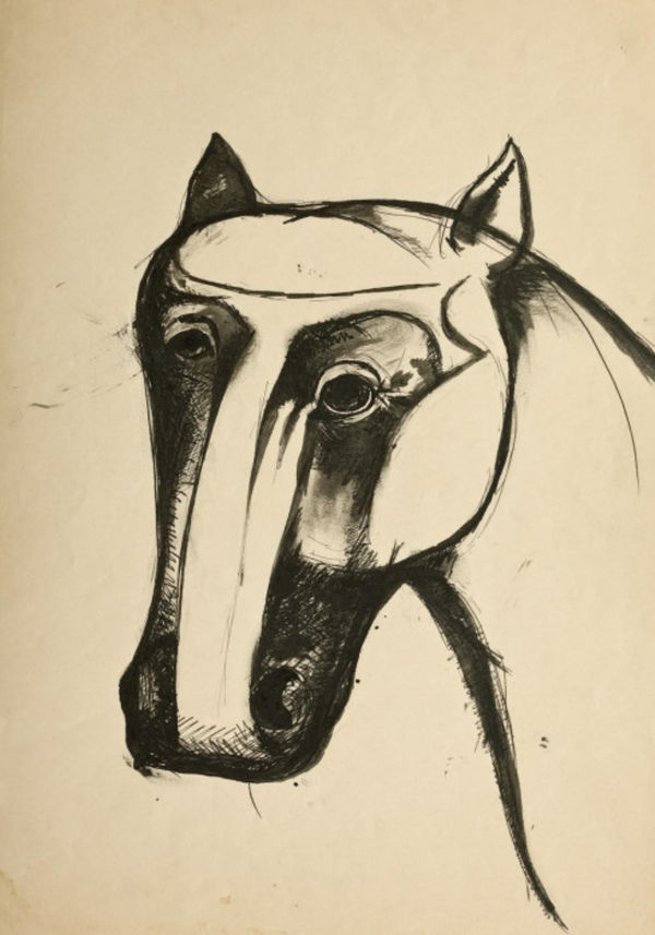 Tyeb Mehta, Head of a Horse