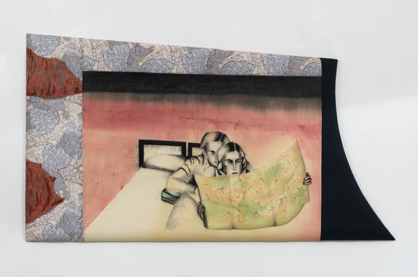 Anju Dodiya, The Map-reader, 2022