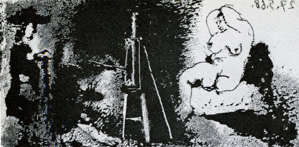 Pablo Picasso, 27th May 1968 347 Series Mousquetaire and Nude ,numbered 44/50, 1968