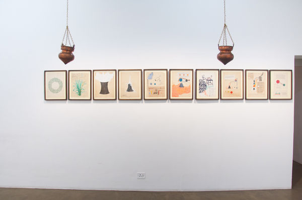 Shailesh B.R., Untitled (Set of 9 Drawings), 2017