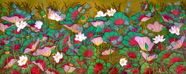 A. Ramachandran, Lotus Pond in Afternoon Sunlight, 2019