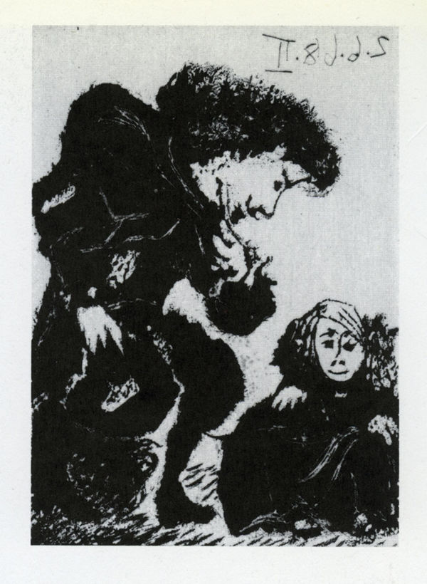 Pablo Picasso, 2nd June 1968 II , 347 Series Deux Femmes, numbered 44/50, 1968