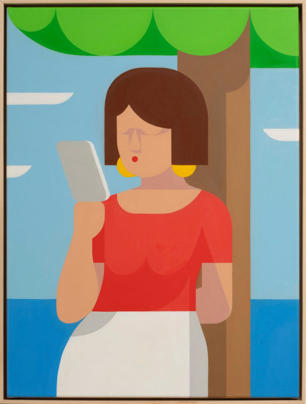 Leonhard Hurzlmeier, Woman at Tree, 2023