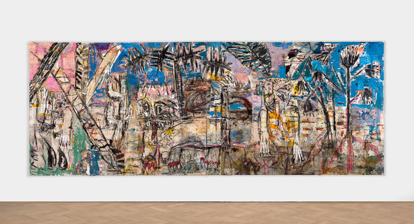 Daniel Crews-Chubb, Forest (blue green pink), 2018