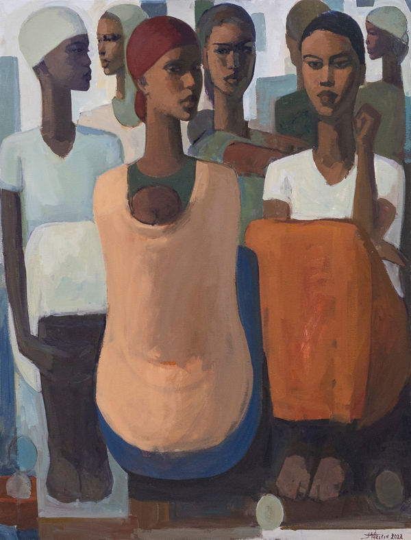 Tadesse Mesfin, Column of Rhythm V, 2022