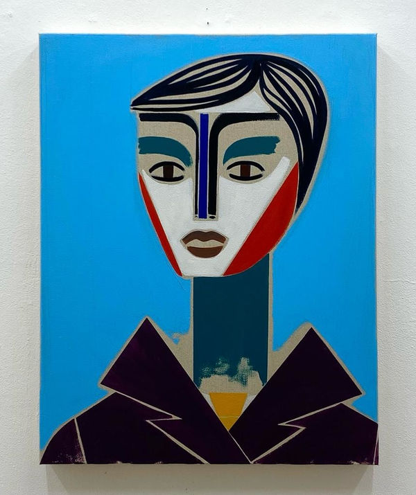 Henrik Godsk, Traveller With a Yellow Tie, 2023