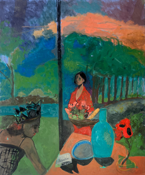 Jonathan Schofield The Birthdays, 2026 Oil on linen 120 x 110 cm Signed and dated verso