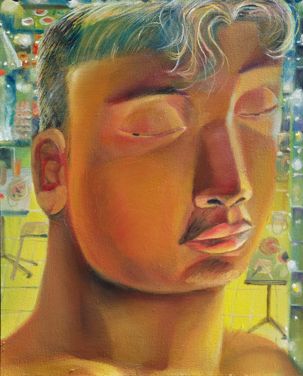 Alvin Ong Mood #45, 2023 Oil on canvas 20 1/8 x 16 1/8 in 51 x 41 cm