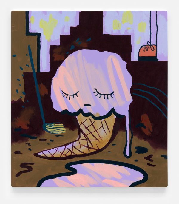 Joshua Nathanson The Ice Cream, 2018 Oil on canvas 23 x 20 2/8 ins 58.42 x 51.44 cm