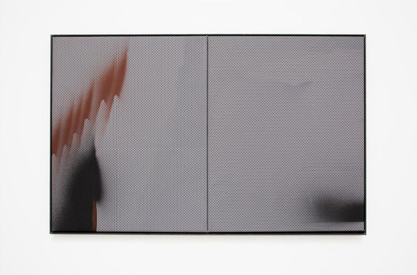Jeff Zilm Untitled, 2016 Acrylic on UV inkjet prints on canvas, artists frame 20 1/2 x 32 1/2 ins 52.07 x 82.55 cm
