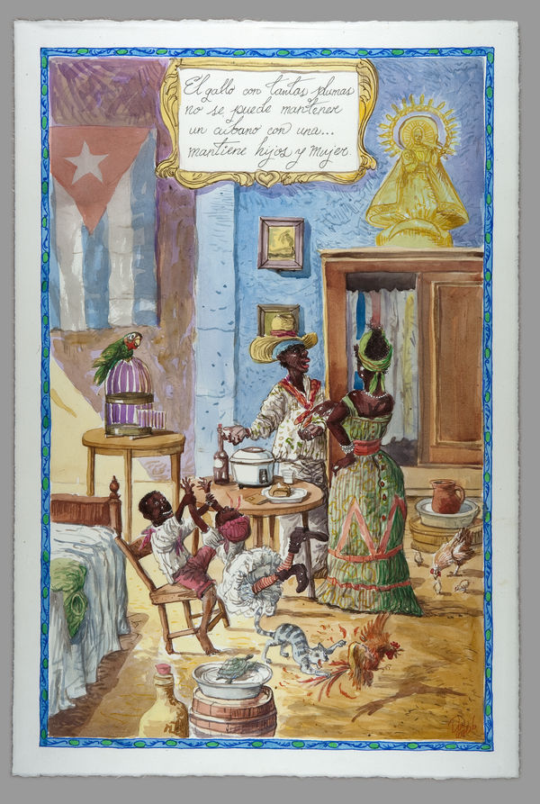 El gallo con tantas plumas (The cock with many feathers)