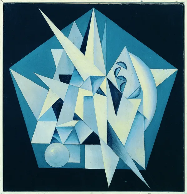 Georges Folmer, Composition bleue, 1940-1942