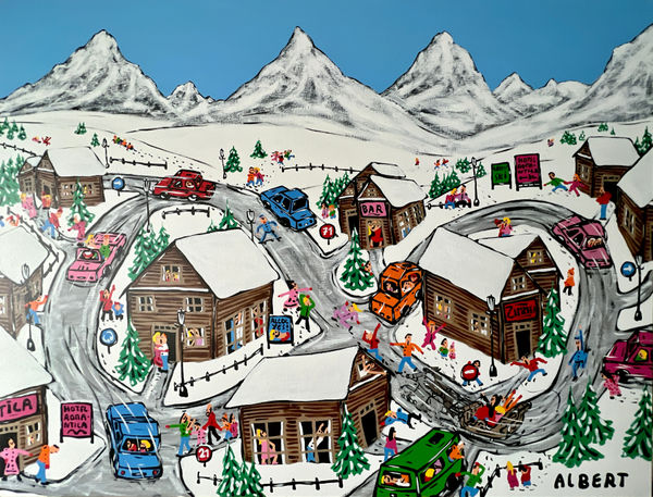 Albert Willem, A romantic sleigh ride, 2022