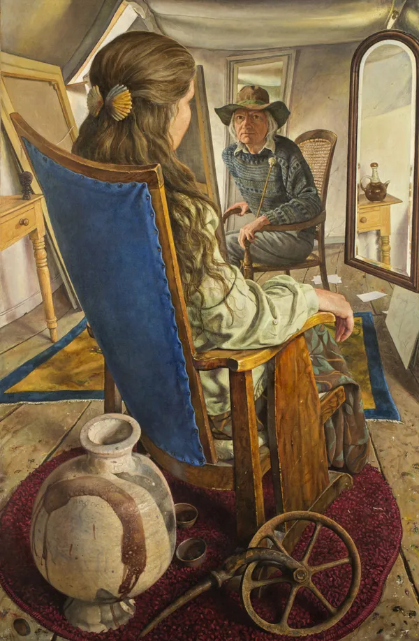 Michael Taylor, Attic Scene with Grave Goods, 2018