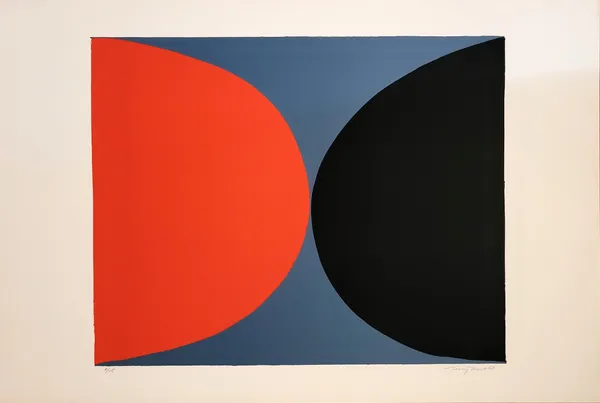 Terry Frost, Red and Black on Grey , 1968