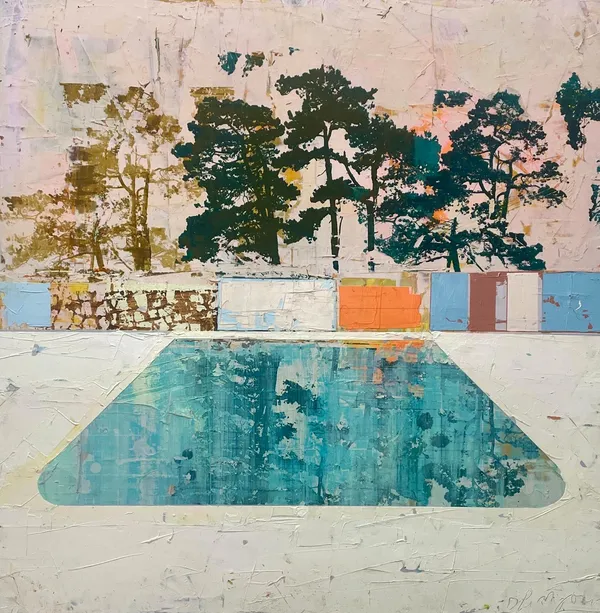 Dan Parry Jones, Pool with drystone wall