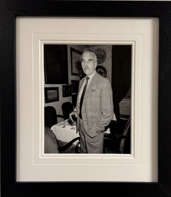 Richard Young, SIR CHRISTOPHER LEE, LANGAN'S BRASSERIE, 1980
