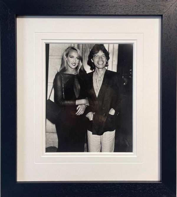 Richard Young, JERRY HALL AND MICK JAGGER, LANGAN'S BRASSERIE, 1980