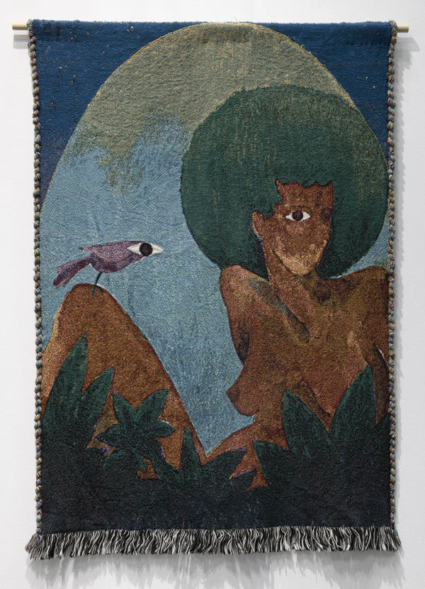 Adrienne Elise Tarver Empress, 2021 Embroidery and Woven Textile 50 x 36 in 127 x 91.4 cm