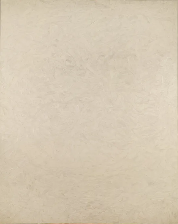 An abstract painting of crowds of people