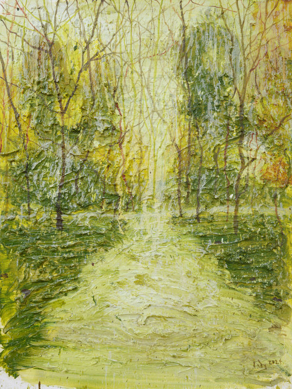 Mark Andy Garcia Somewhere Random, 2024 Oil on canvas 40 x 30 inches