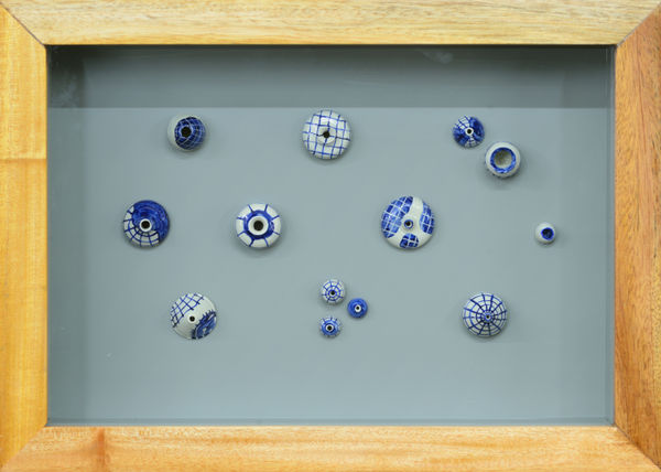 Veronica Peralejo Scaled Compulsion 07 (Grid), 2026 Epoxy clay, acrylic, UV gel 10 x 14 x 3 inches