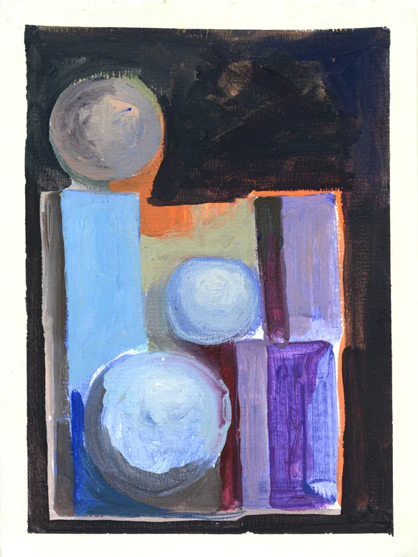 David Ryan Viray Light, 2026 Acrylic on gesso-primed paper 11 ¾ x 9 ¾ inches (FS)