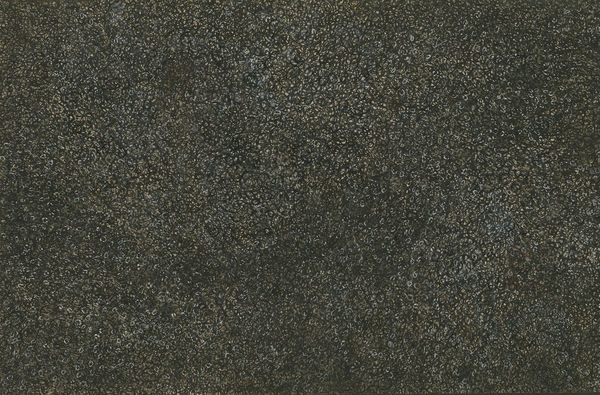 Abstract work on paper consisting of layers of small marks occupying the entire visual plane