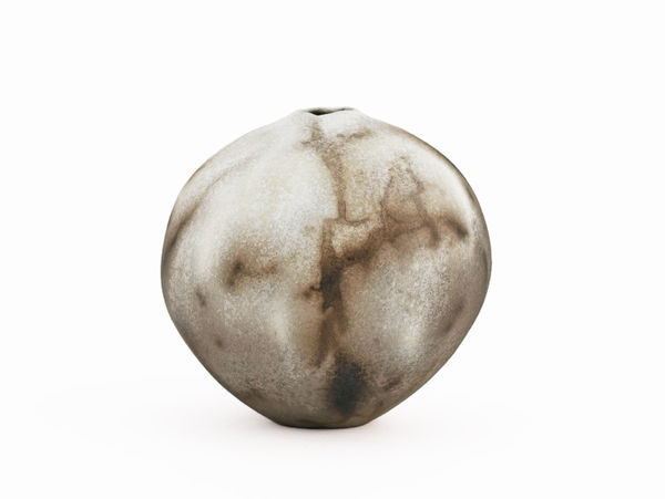 Soft Textured Stone Moon Jar, Smalll