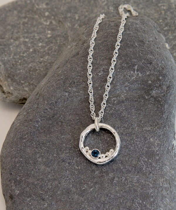 Rockpool Bubble Pendant with London Blue Topaz