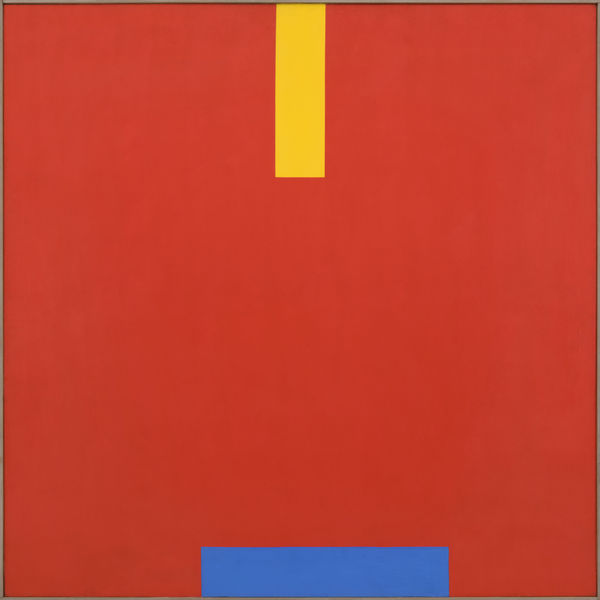 John Plumb, Blue Shift on Red Field, 1968